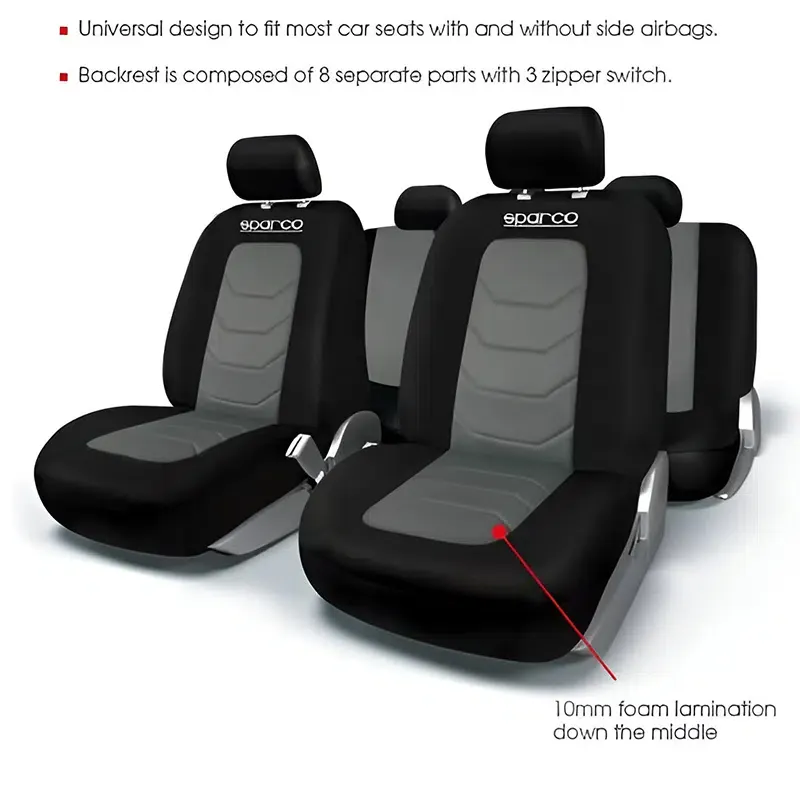 فرش سيارة سباركو ليكرا مناسب لجميع أنواع السيارات لون رصاصى