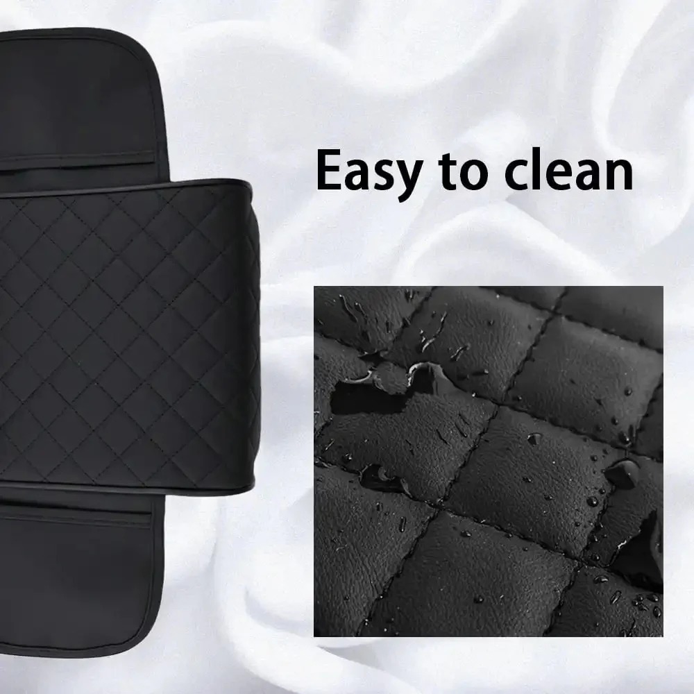 مسند يد السيارة الفاخر مع حامل أكواب - راحة قصوى وتصميم ملكي - لون أسود