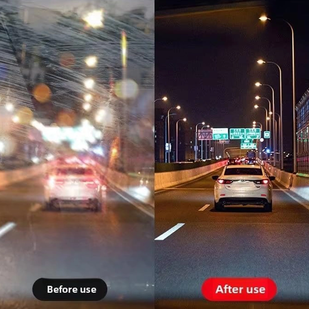 فرشاة تنظيف الزجاج الامامي للسيارة 120 مل، اداة تنظيف زجاج السيارة المضادة للمطر والضباب لتحسين الوضوح والرؤية