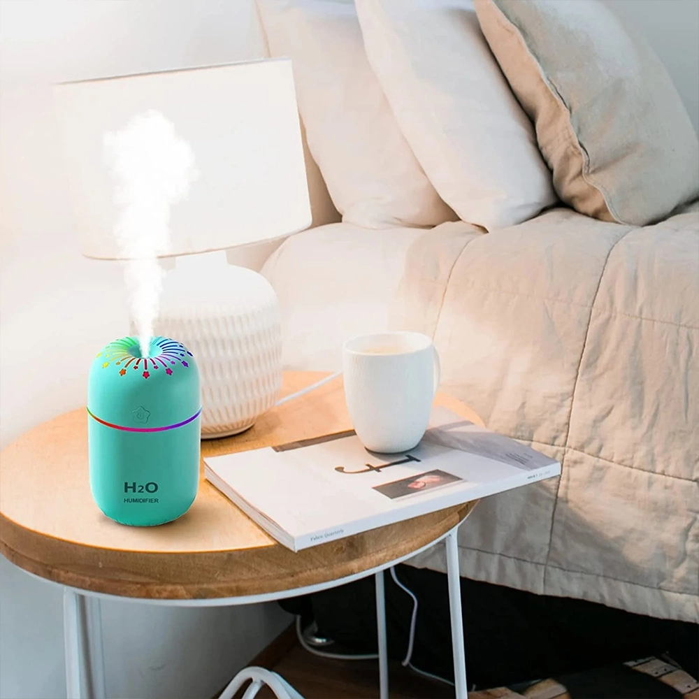 فواحة عطرية ذكية قابلة للشحن - مرطب هواء وإضاءة LED متعددة الألوان