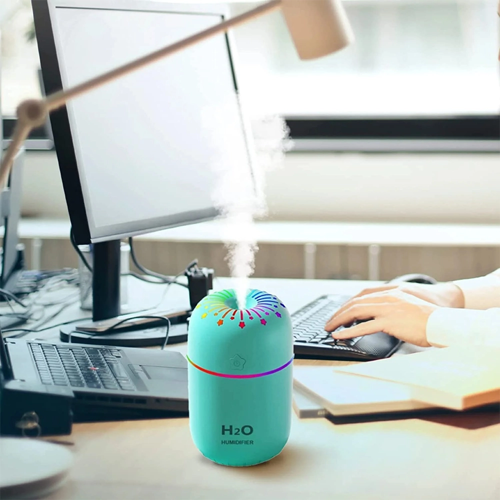 فواحة عطرية ذكية قابلة للشحن - مرطب هواء وإضاءة LED متعددة الألوان