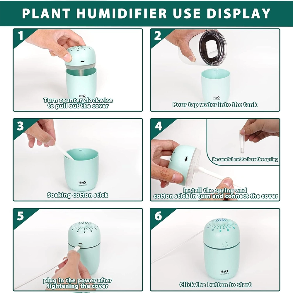 فواحة عطرية ذكية قابلة للشحن - مرطب هواء وإضاءة LED متعددة الألوان