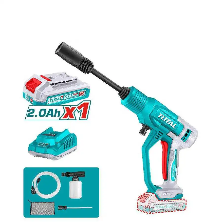 ماكينة غسيل ضغط عالي لاسلكية من توتال 20 فولت – الحل المثالي للتنظيف المتنقل