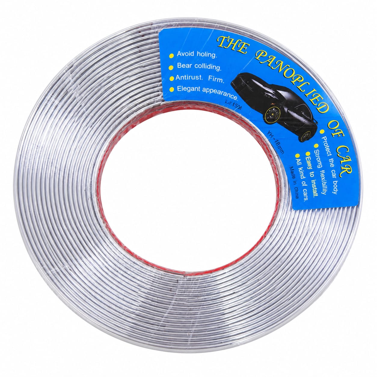 شريط كروم لاصق لتزيين حواف السيارة – Chrome Trim Strip-12m