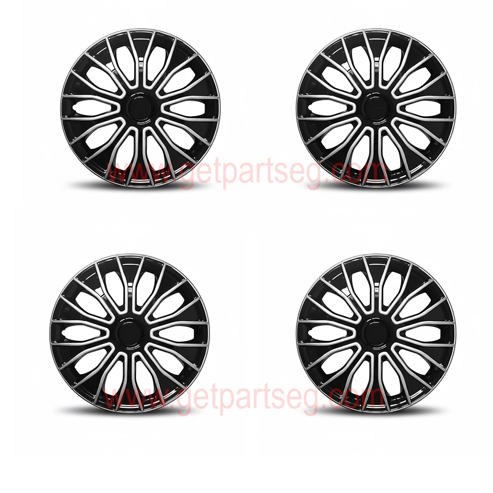 طقم طاسات سبور أسود * فضى