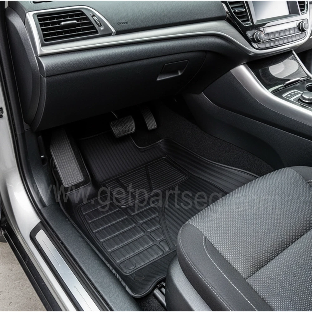 طقم دواسات 7D كربون حماية أرضية للسيارة Volkswagen Jetta الشكل الجديد ( 2010 : 2