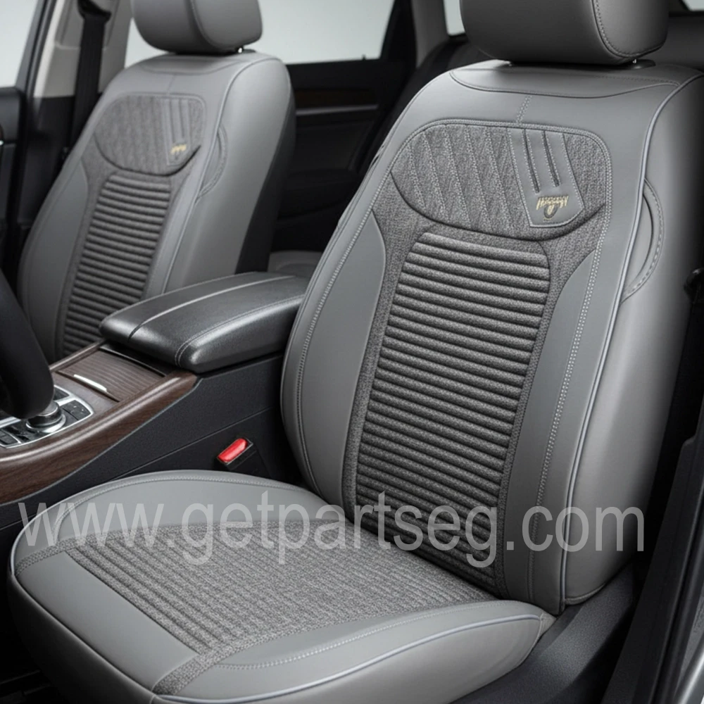 طقم كسوة كراسى جلد أسود