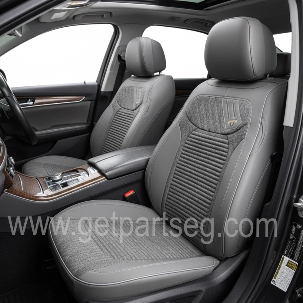 طقم كسوة كراسى جلد أسود