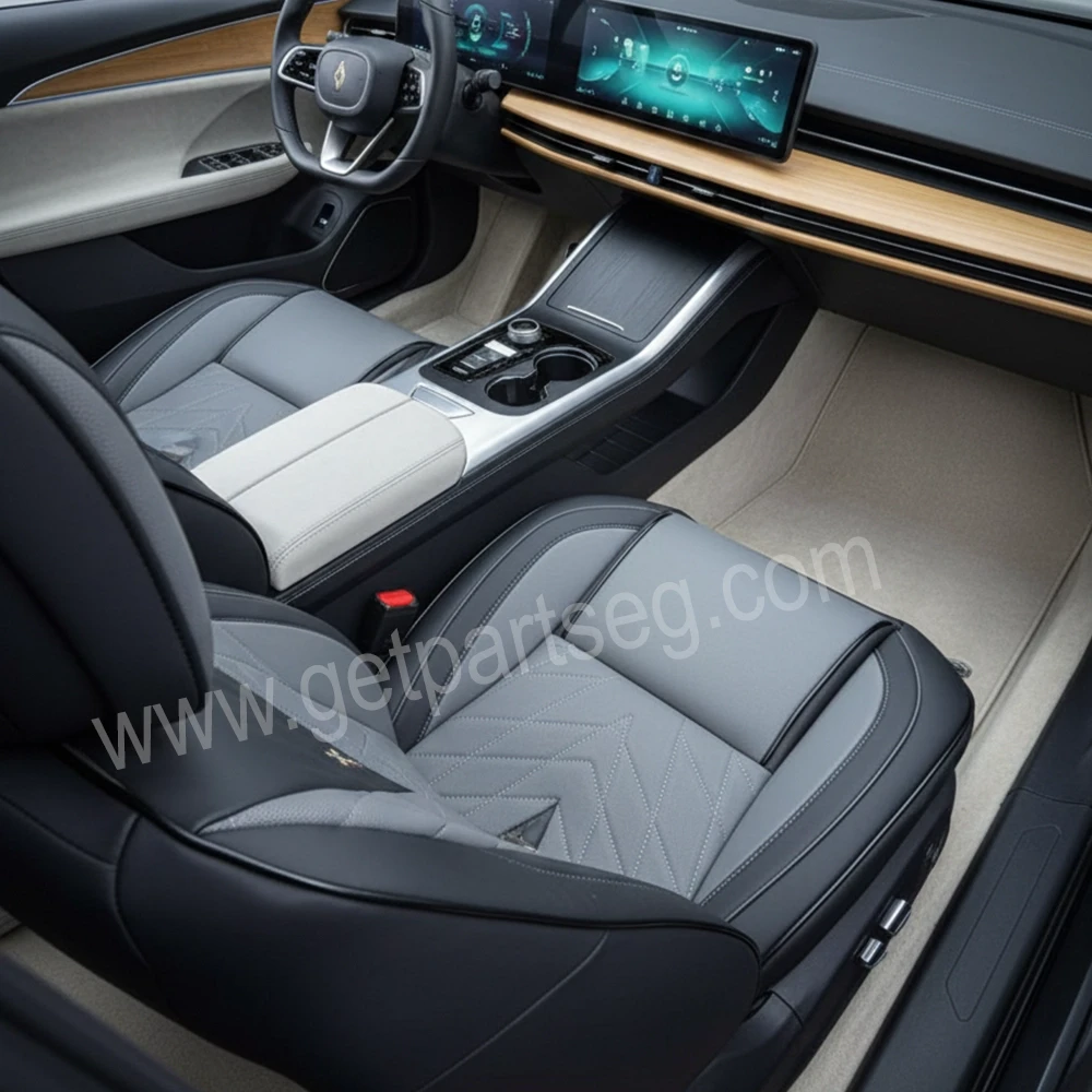 طقم كسوة كراسى جلد رصاصى