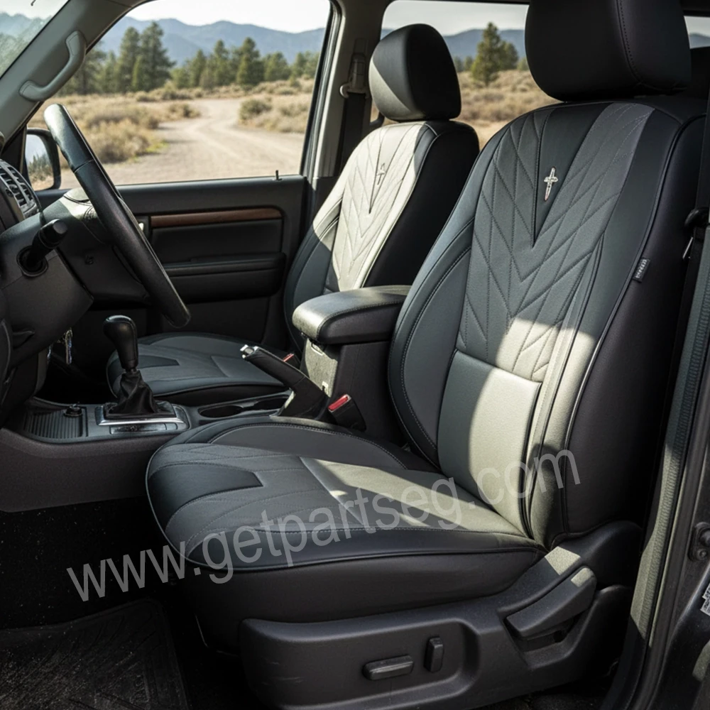 طقم كسوة كراسى جلد رصاصى