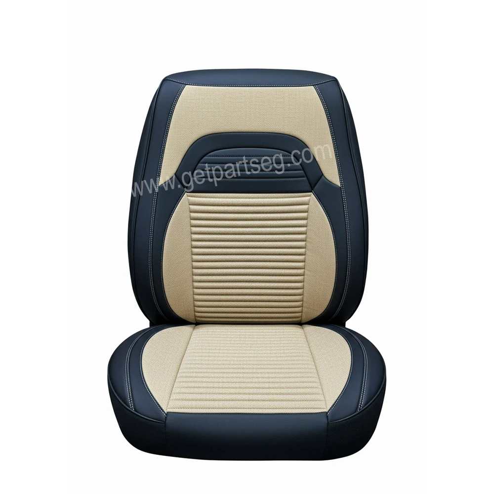 طقم كسوة كراسى جلد * كتان - لون بيج