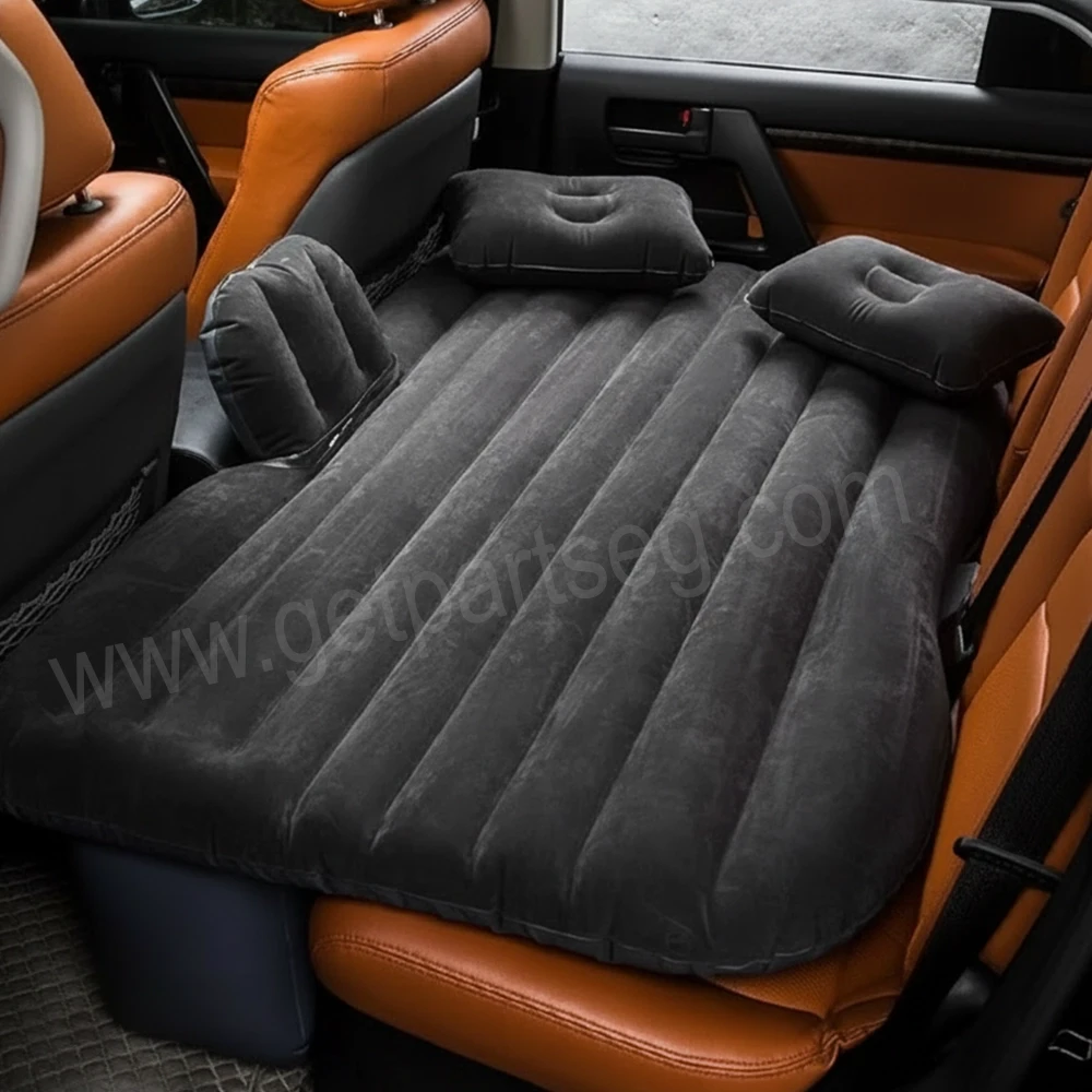 سرير قابل للنفخ للسفر في السيارة، وسادة هوائية للتخييم و للسيارات مع وسادتين هوا