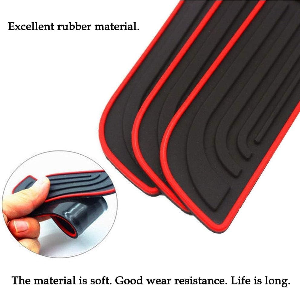 طقم واقي عتب باب السيارة سيليكون (4 قطع) - حماية العتب ضد الخدوش ماركة نيسان