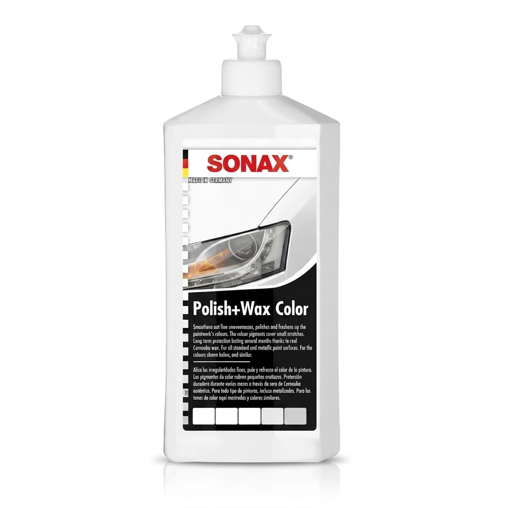 سوناكس ملمع وشمع ملون للسيارات (أبيض) - SONAX Polish & Wax Color White