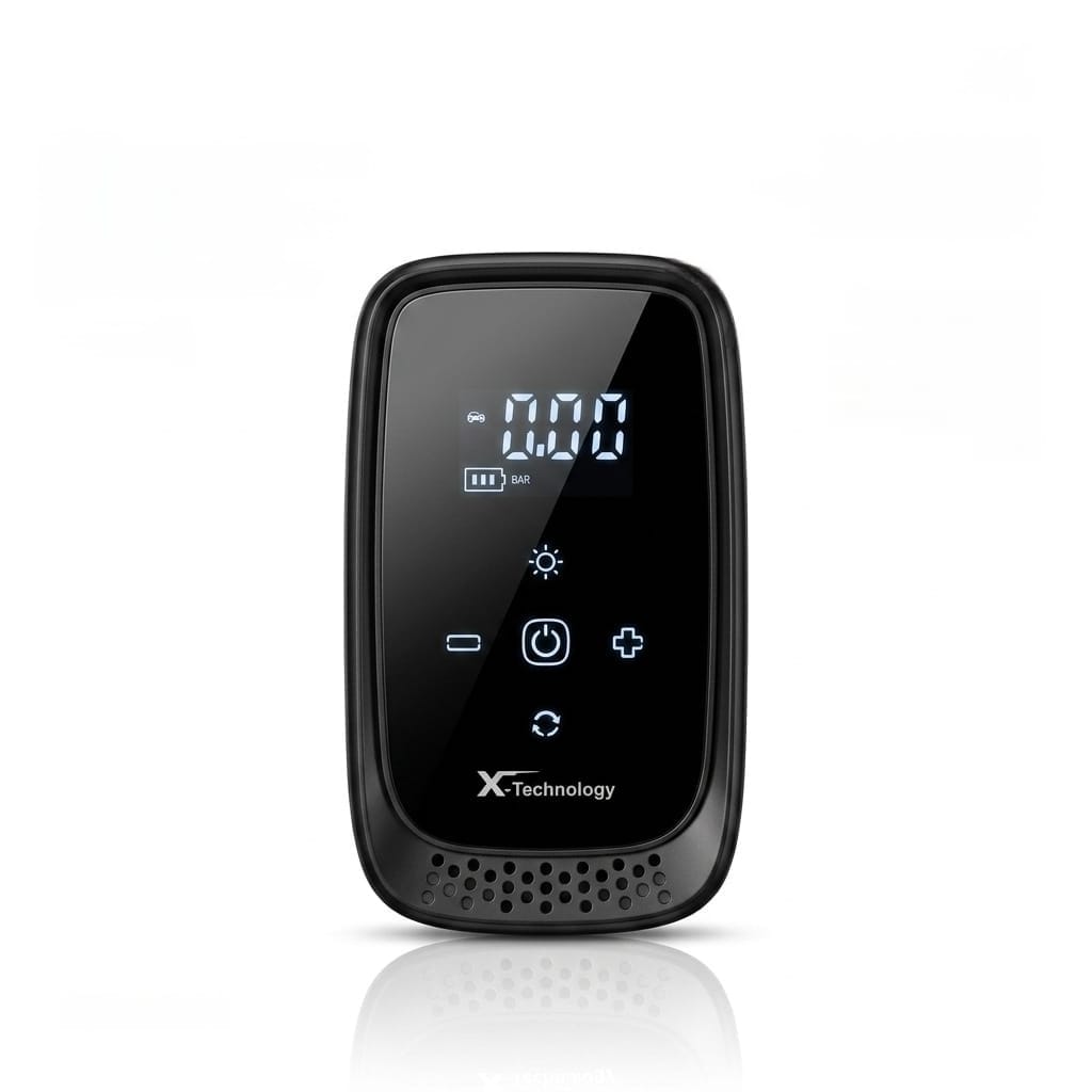 منفاخ هواء إطارات رقمي محمول من X-Technology - موديل XS-818 بقوة 90 واط وبطارية 4500mAh