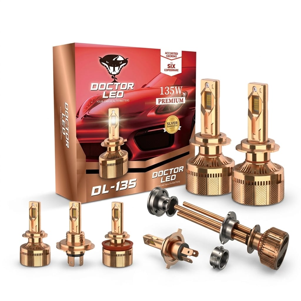  لمبات ليد سيارات دكتور ليد DL-135 بقوة 135 واط