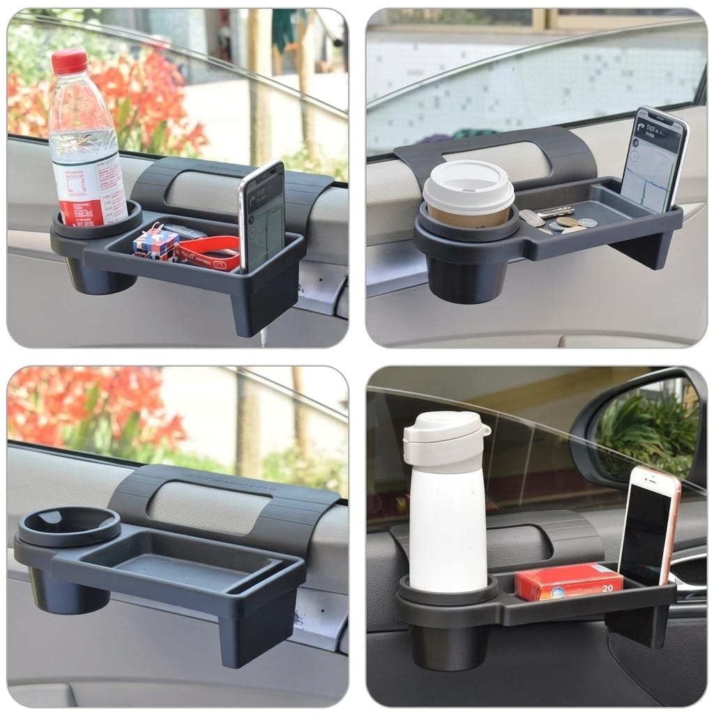 منظم وحامل أكواب وهواتف للسيارة 3 في 1 (Cup Holder K822) 