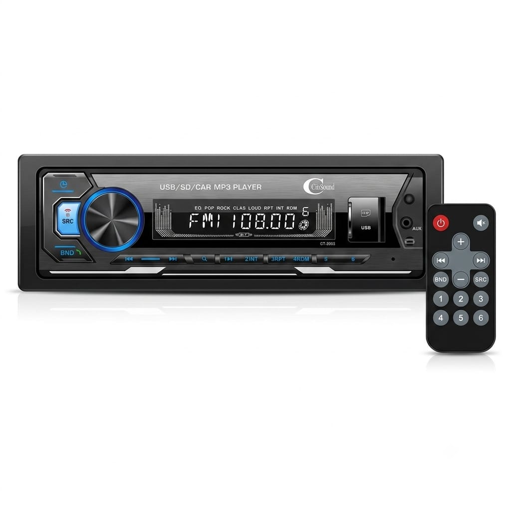 كاسيت ومشغل مجسم للسيارة ميجا باص موديل 8262 (MegaBass 8262 Car Player Stereo) مع ريموت كنترول