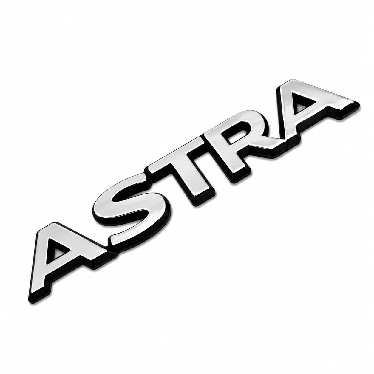 شعار أسترا ASTRA كروم 3D لسيارات أوبل – إمبليمة خلفية فاخرة