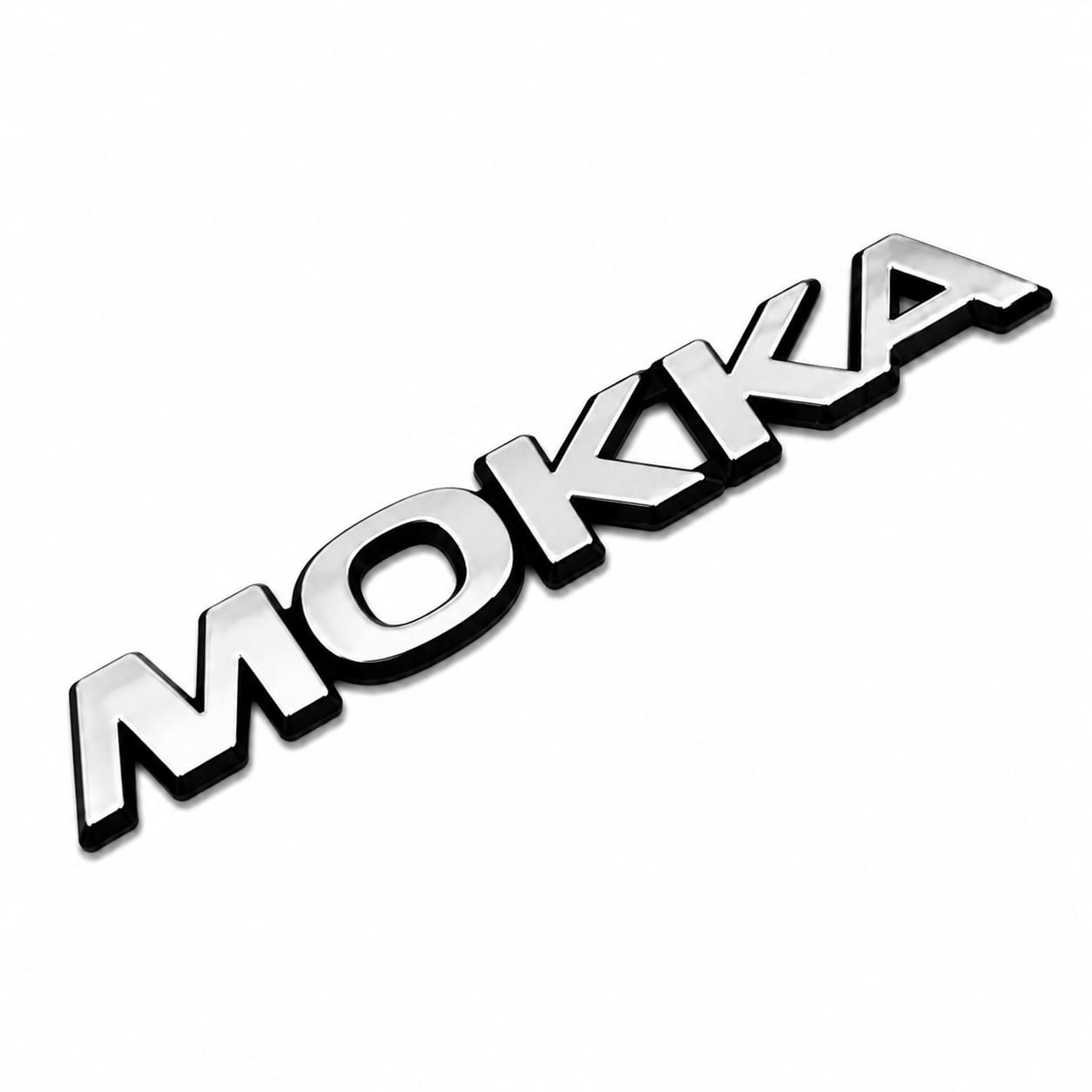 شعار موكا MOKKA كروم 3D لسيارات أوبل – إمبليمة خلفية فاخرة