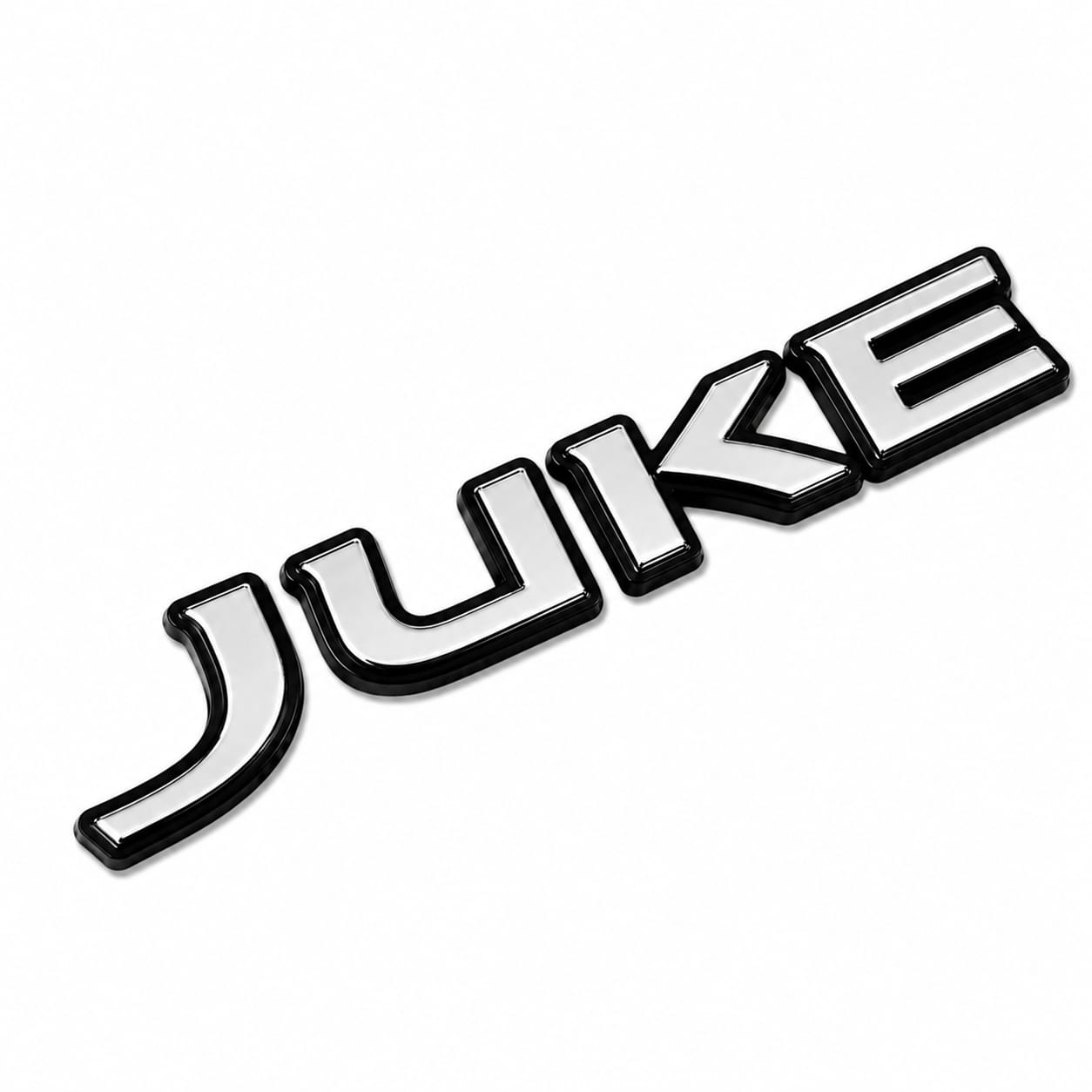 شعار JUKE كروم ثلاثي الأبعاد 3D لسيارات نيسان