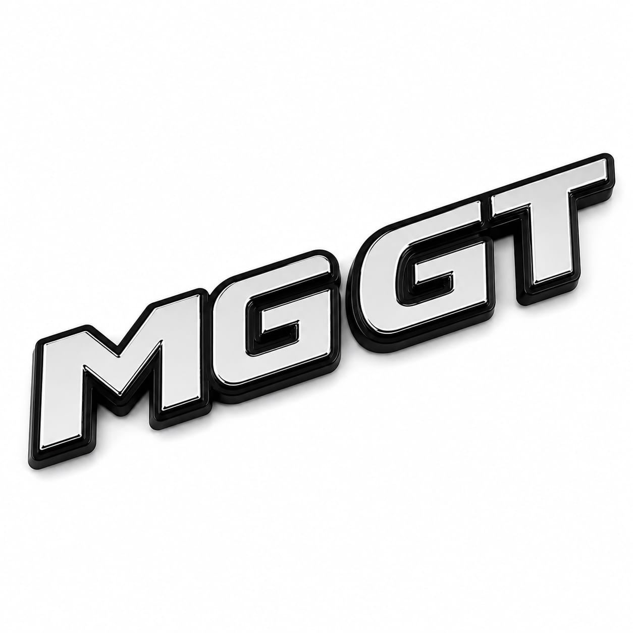شعار MG GT ثلاثي الأبعاد 3D بتصميم لامع عصري
