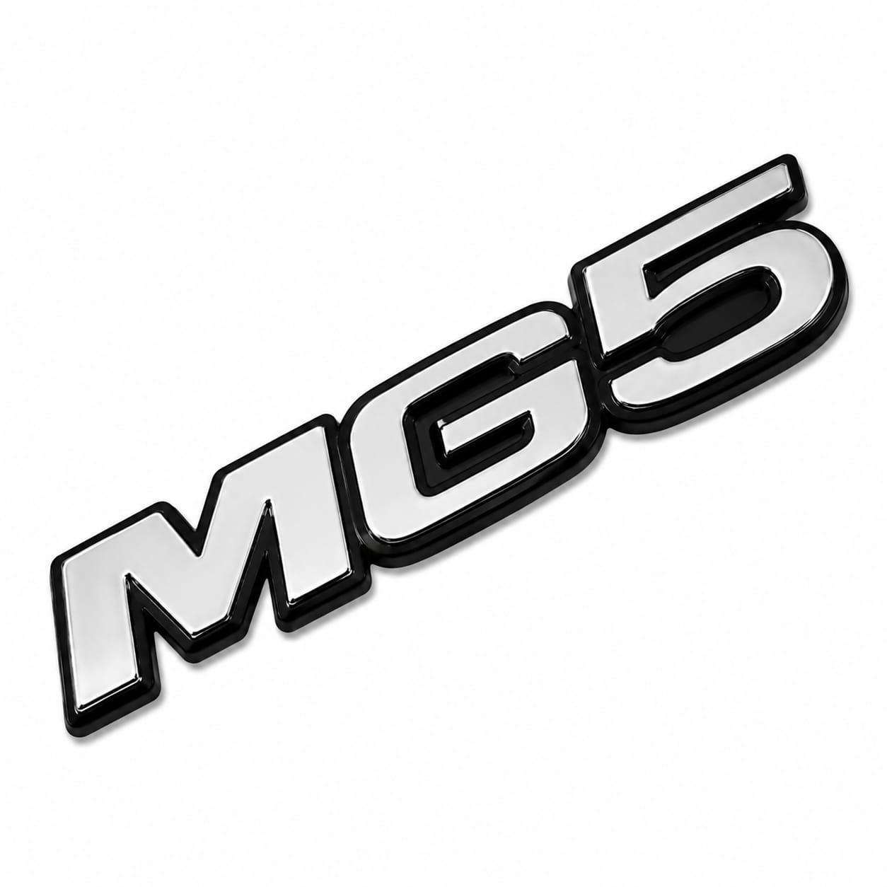 شعار MG 5 ثلاثي الأبعاد 3D بتصميم لامع عصري