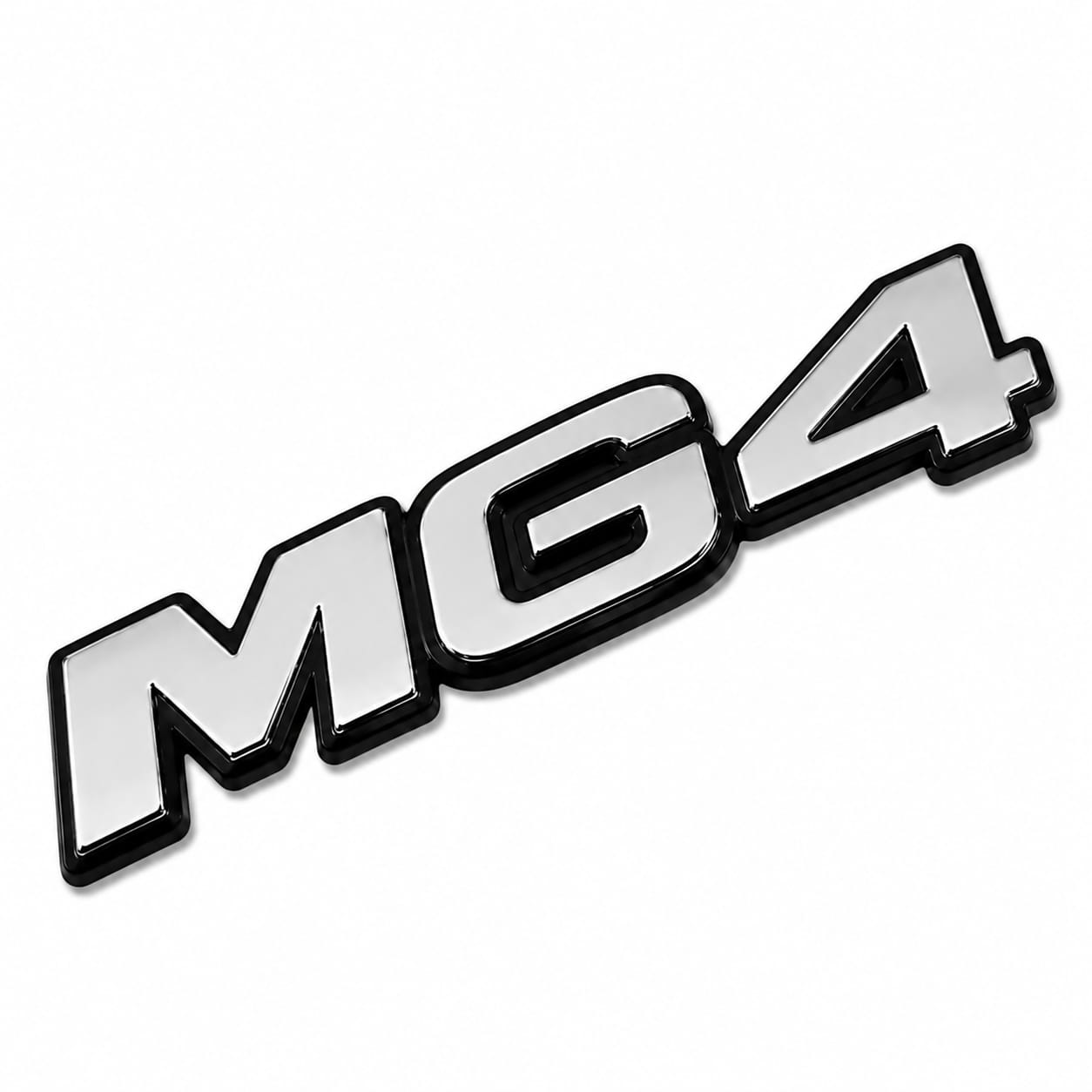 شعار MG 4 ثلاثي الأبعاد 3D بتصميم لامع عصري