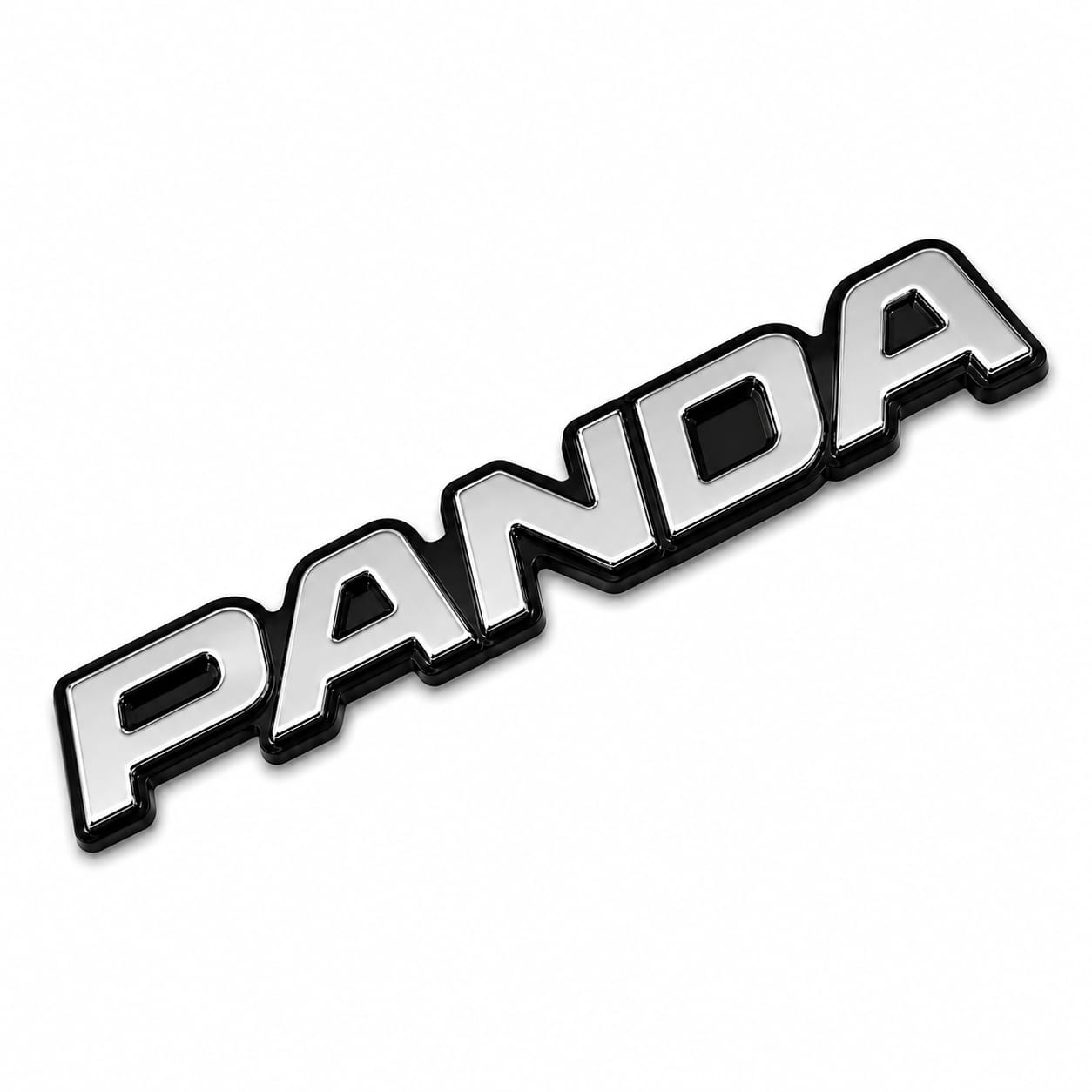 شعار PANDA كروم ثلاثي الأبعاد – لاصق سيارات فاخر