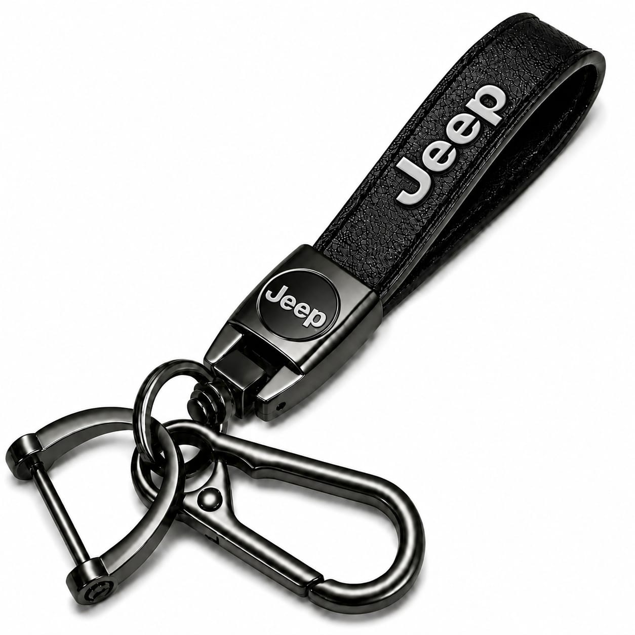 ميدالية مفاتيح جلد Jeep– إكسسوار أنيق للسيارة