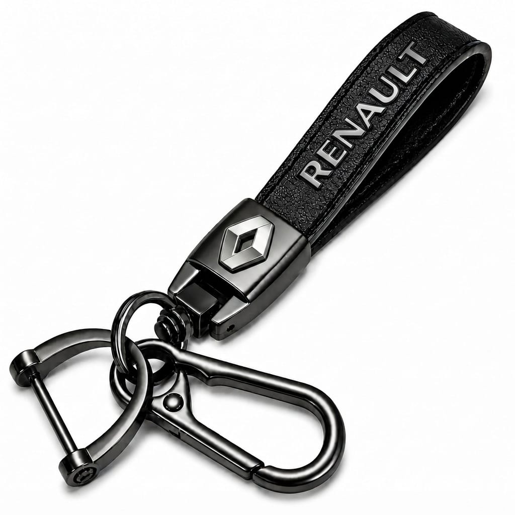 ميدالية مفاتيح جلد RENAULT– إكسسوار أنيق للسيارة