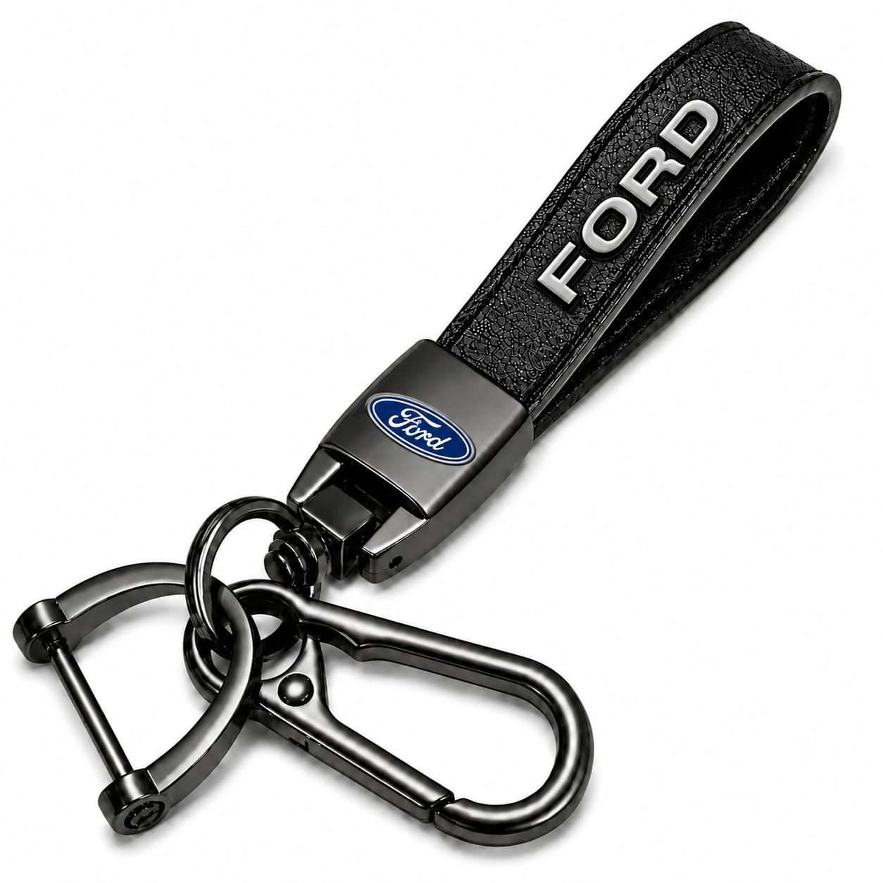ميدالية مفاتيح جلد FORD – إكسسوار أنيق للسيارة