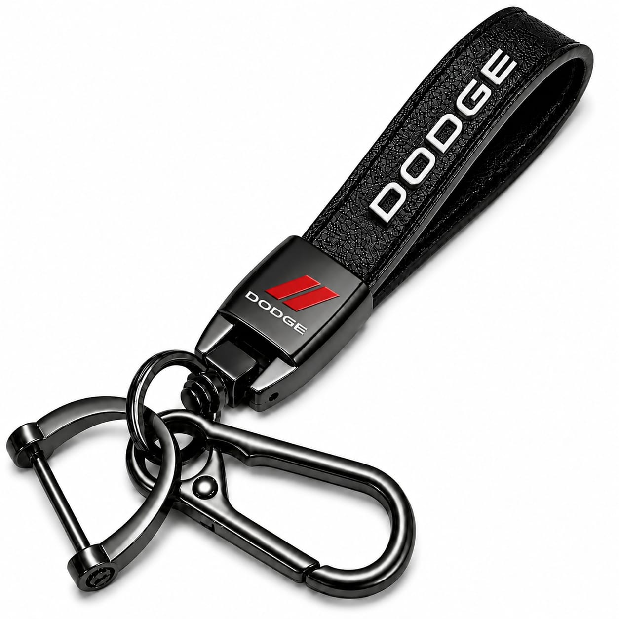 ميدالية مفاتيح جلد Dodge – إكسسوار أنيق للسيارة