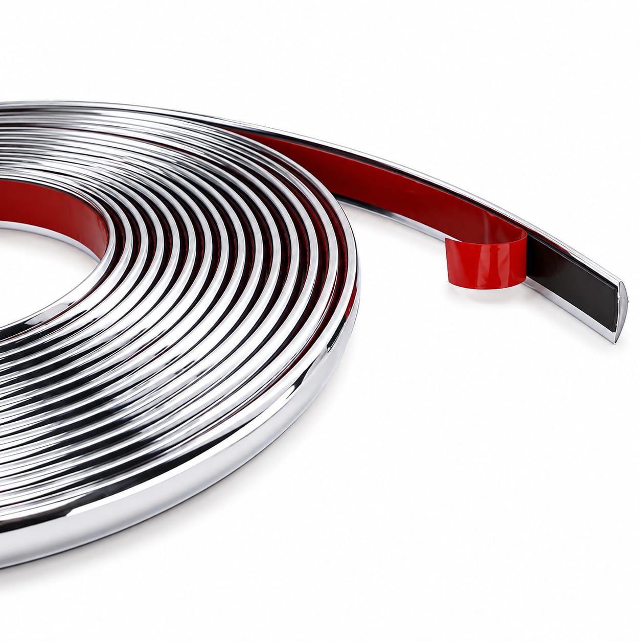 شريط كروم لاصق لتزيين حواف السيارة – Chrome Trim Strip-12m