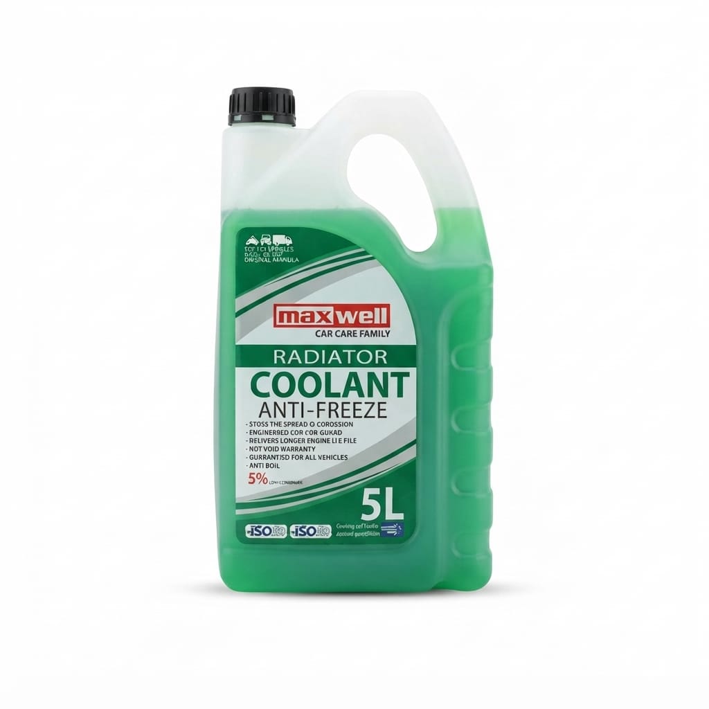 مبرد مانع للتجمد وغليان المحرك ماكسويل (kk) - 5 لتر (Maxwell Radiator Coolant Anti-Freeze 5L)