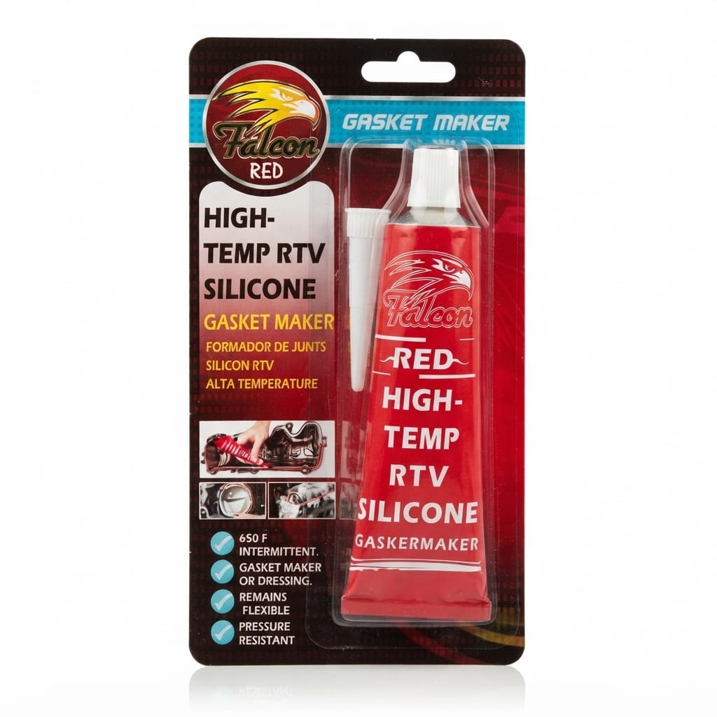 سيليكون حراري أحمر لصناعة الجوانات فالكون(kk/( - Falcon Red High-Temp RTV Silicone Gasket Maker