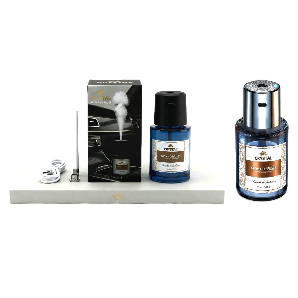 فواحة ومعطر سيارة إلكتروني كريستال ذكي مع مرطب هواء - تصميم أنيق(kk)