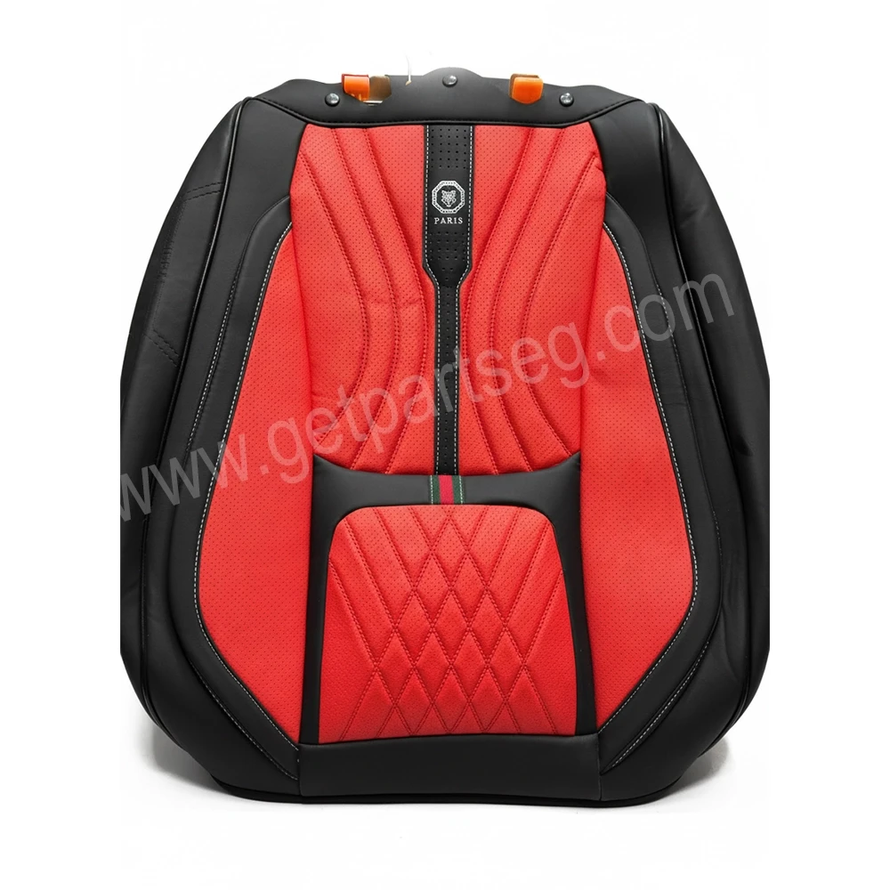 طقم كسوة كراسى جلد  أسود * أحمر