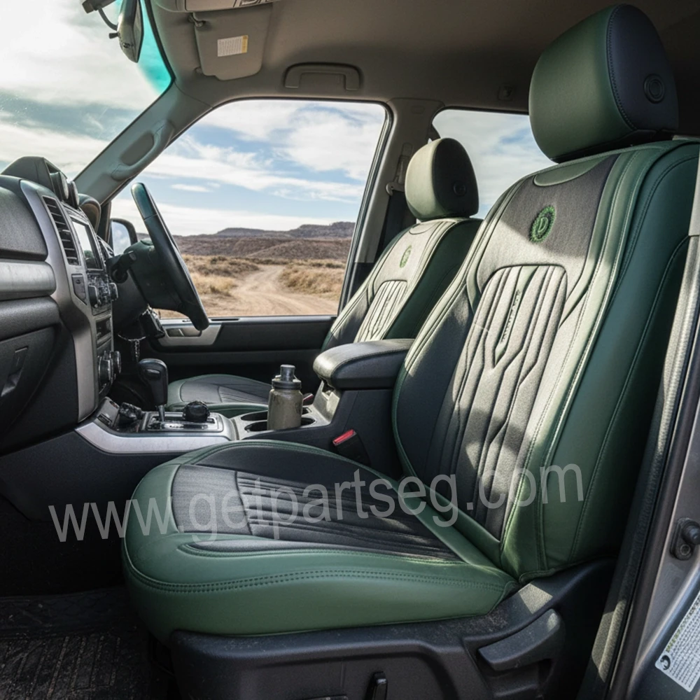 طقم كسوة كراسى جلد زيتى * أسود