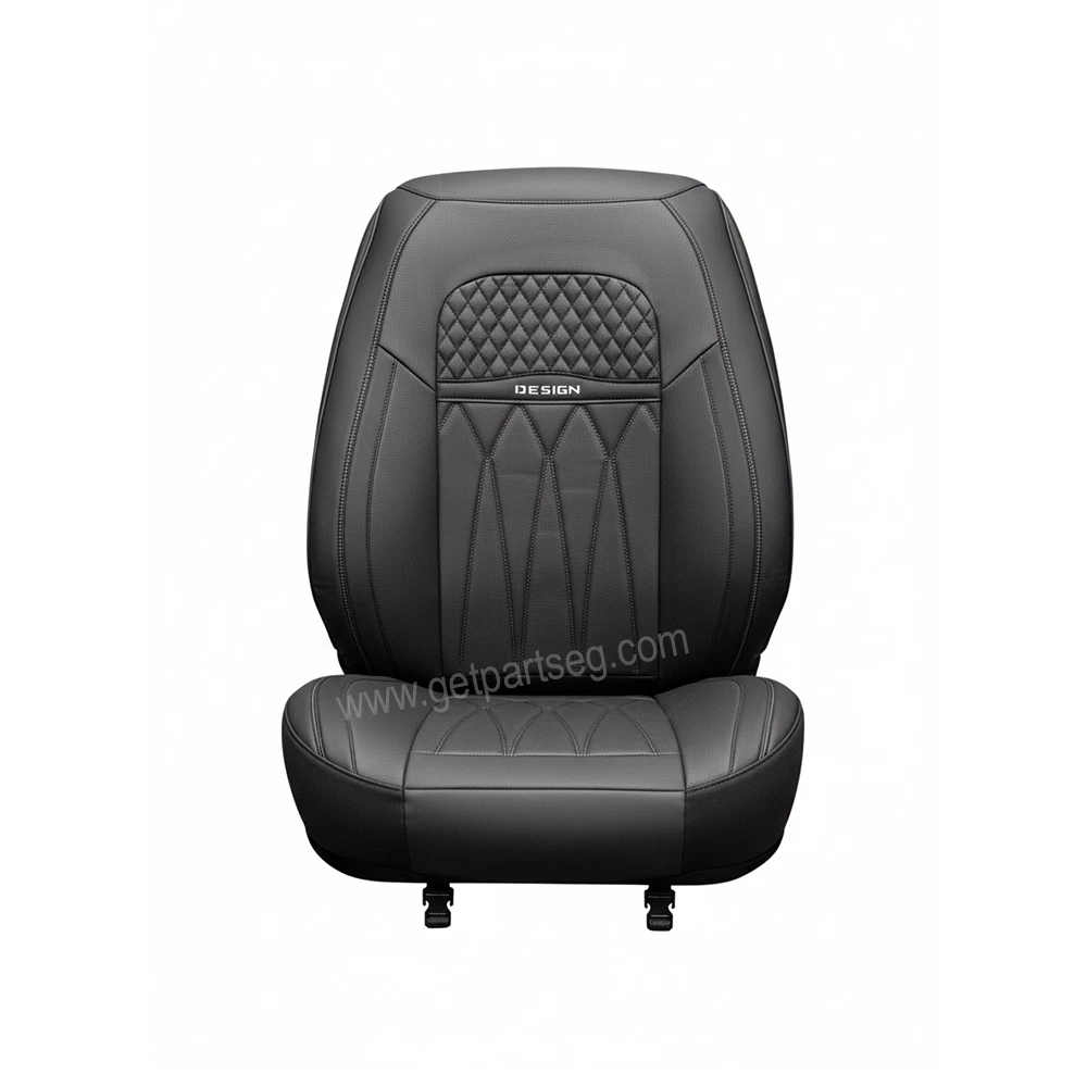 طقم كسوة كراسى جلد  - لون رصاصى