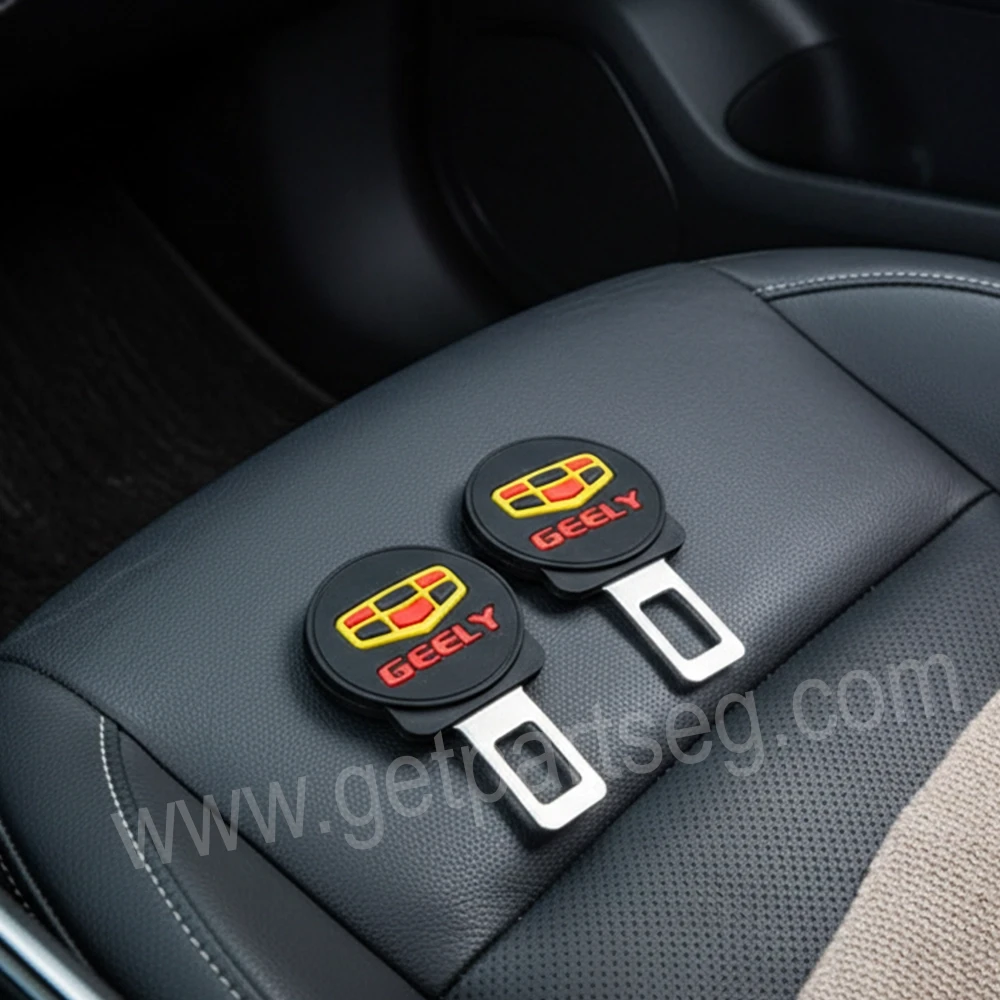 طقم سكاتة حزام ماركة جيلى - مجموعة 2 قطعة - كتم صوت إنذار حزام الأمان