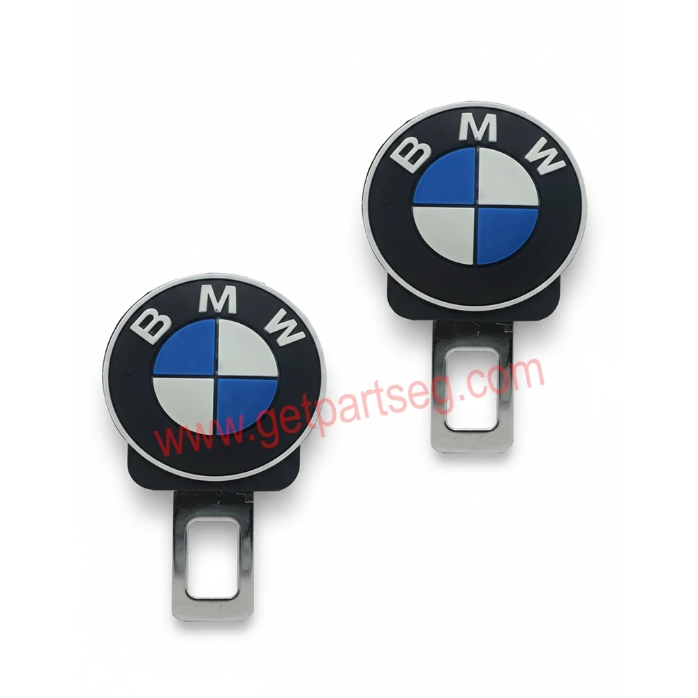 طقم سكاتة حزام ماركة BMW - مجموعة 2 قطعة - كتم صوت إنذار حزام الأمان