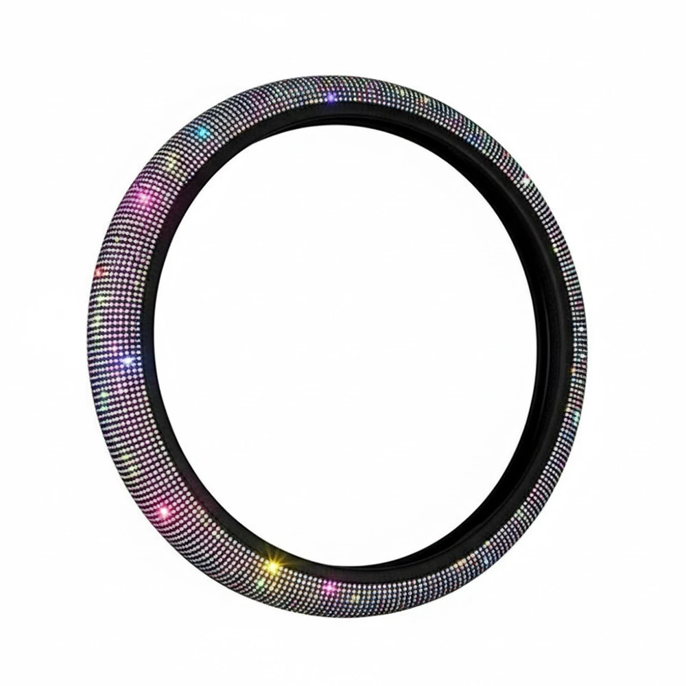 جراب طارة دائرى ستراس بناتى - كفر دركسيون فخم بتصميم عصري وملمس مريح