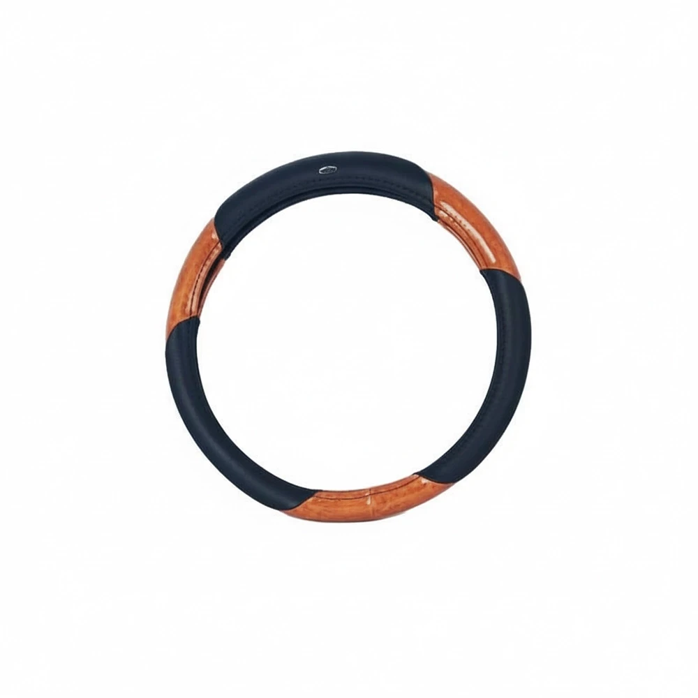 جراب طارة جلد أسود * جملى دائرى - كفر دركسيون فخم بتصميم عصري وملمس مريح