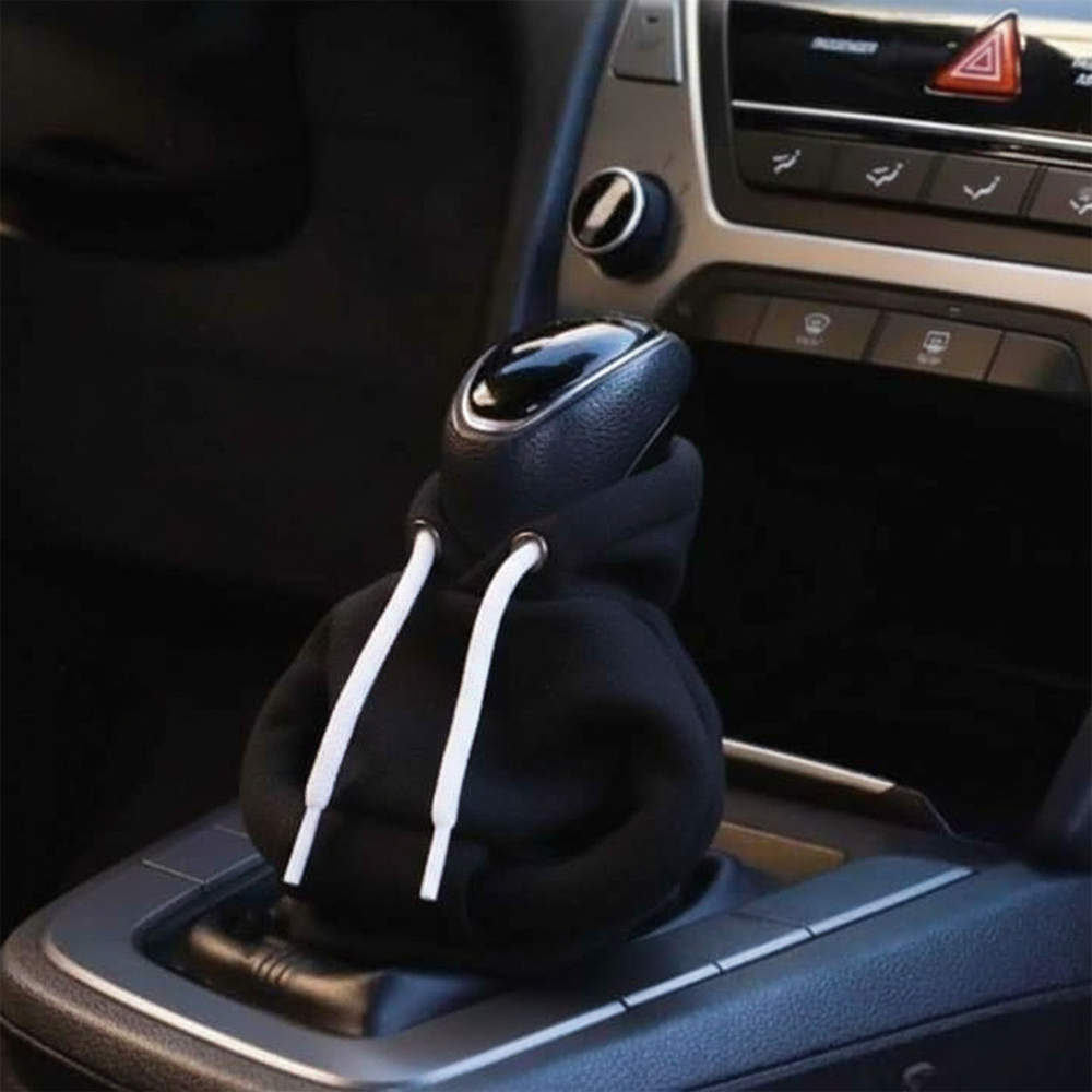 غطاء ناقل الحركة (فتيس) بتصميم هودي  – لمسة أناقة وراحة لسيارتك - لون أسود