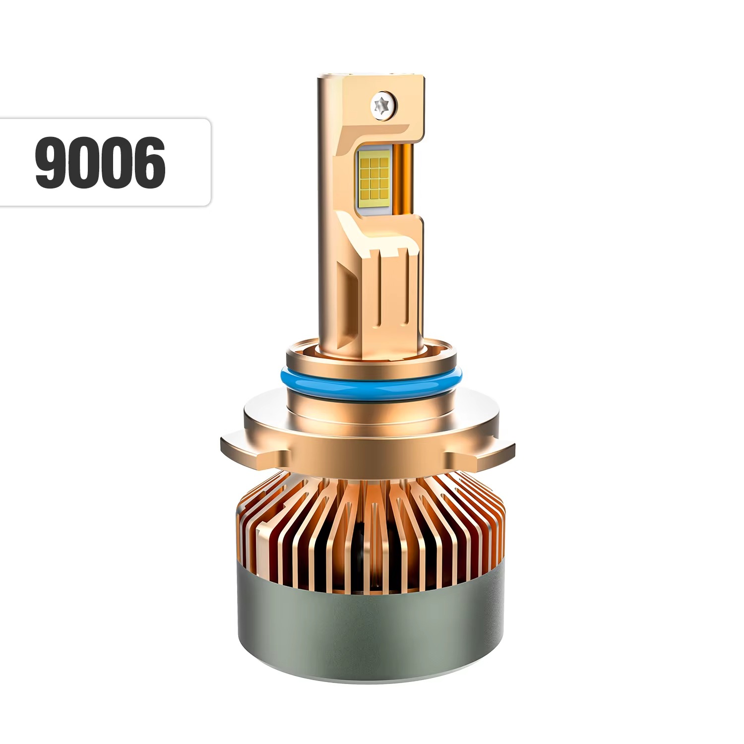 طقم لمبات ليد K20 للسيارات - قوة 65W وإضاءة 6500LM - أبيض  6000K - مقاس 9006