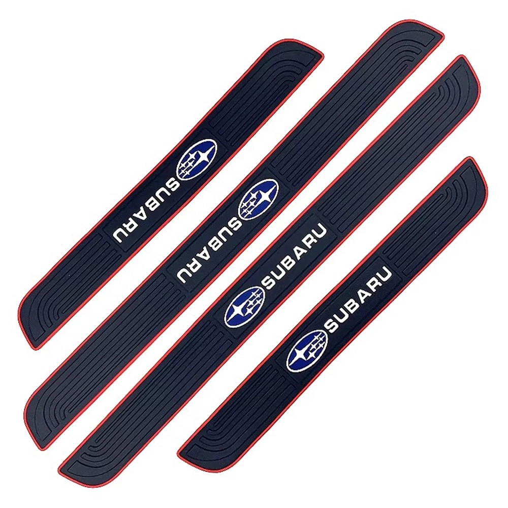 طقم واقي عتب باب السيارة سيليكون (4 قطع) - حماية العتب ضد الخدوش ماركة سوبارو