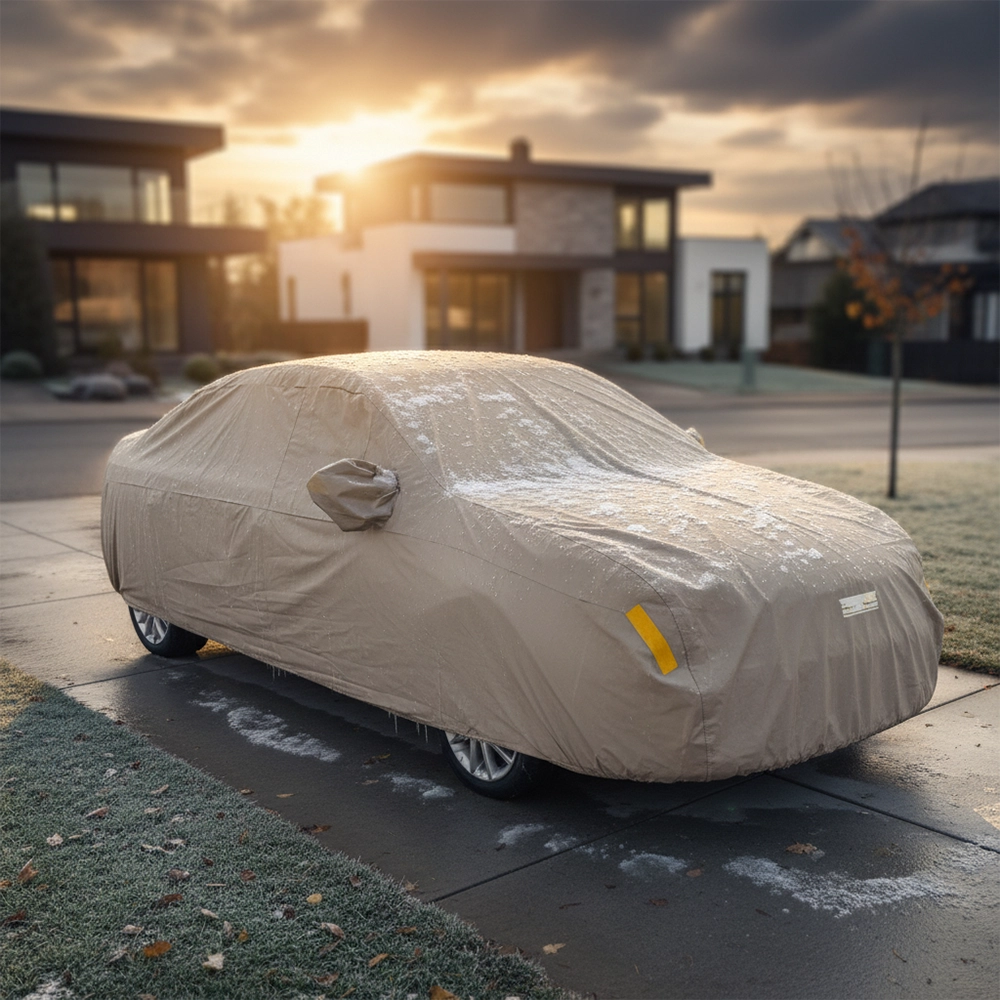 غطاء سيارة من الجلد المبطن مناسب لمقاس السيارة Audi 80